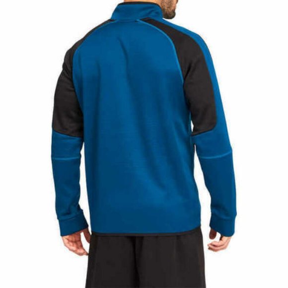 Puma Mens Blue Evostripe Half Zip Pullover Sweatshirt Jacket - Picture 3 of 4